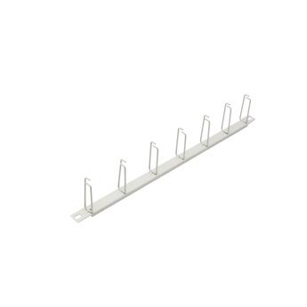 SP-FP05-GUIDE Fiberworks AS  0,5U 19&quot; Kabelrenne hvit, 7 b&#248;yler Hvit RAL9010